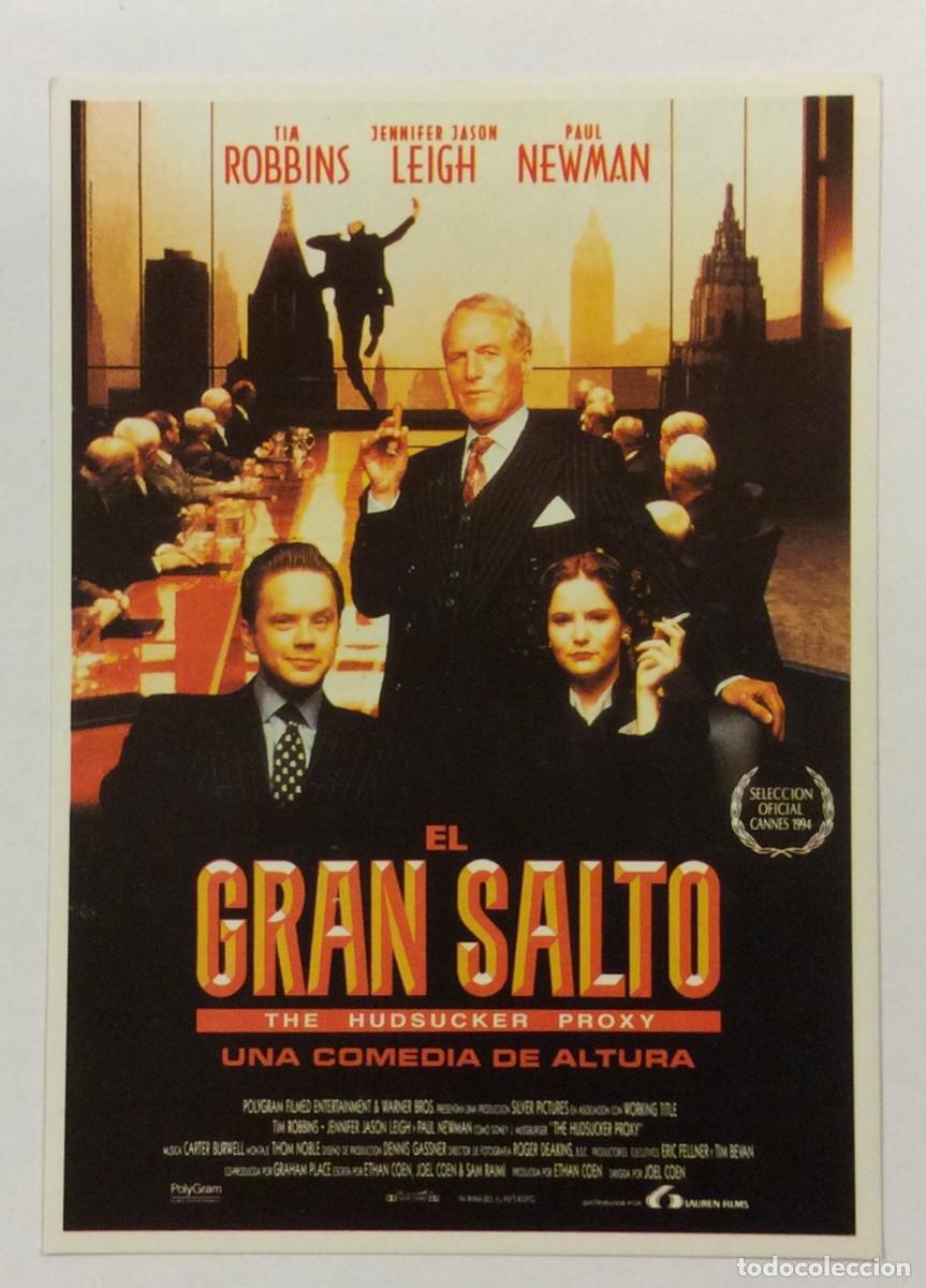 Cine: EL GRAN SALTO (PAUL NEWMAN, TIM ROBBINS). POSTAL PROMOCIONAL DE LA PEL&Iacute;CULA LAUREN FILMS.