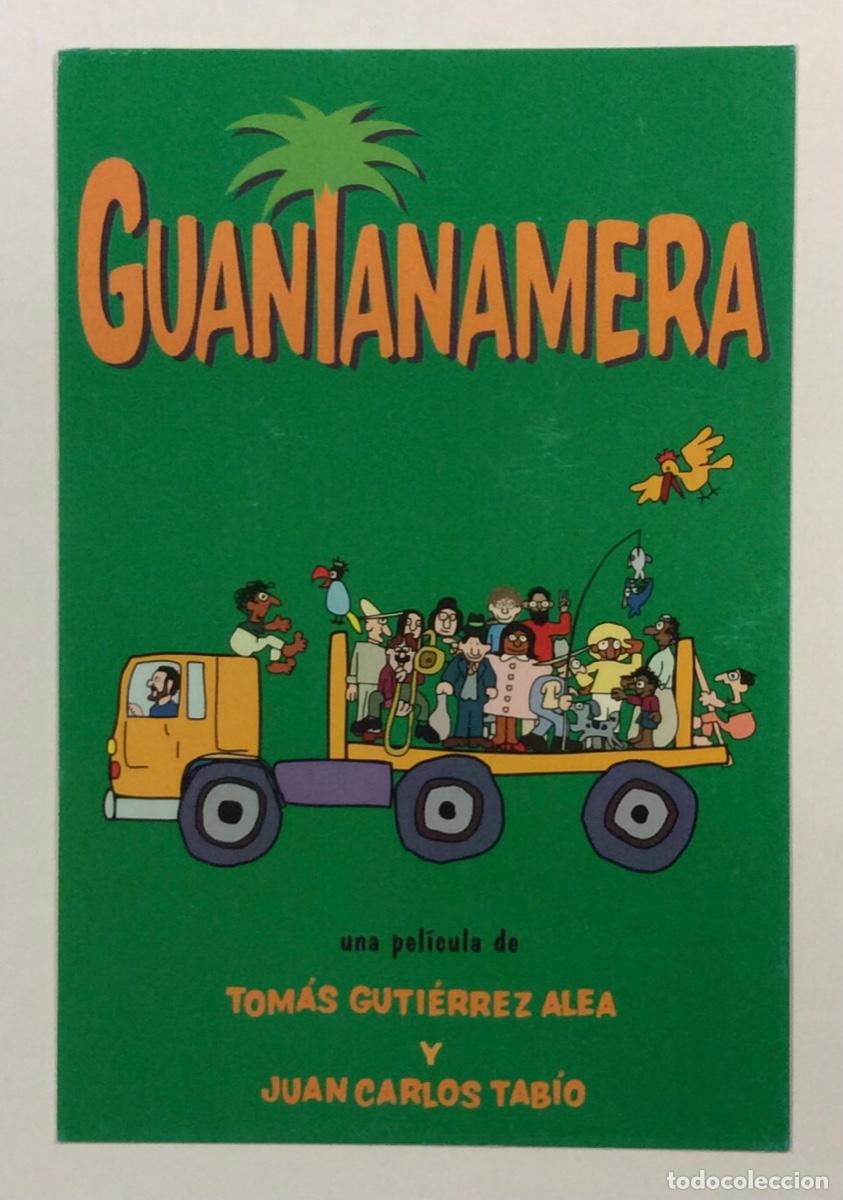 Kino: GUANTANAMERA (TOMAS GUTI&Eacute;RREZ ALEA Y JYAN CARLOS TAIBO). POSTAL PROMOCIONAL DE LA PEL&Iacute;CULA