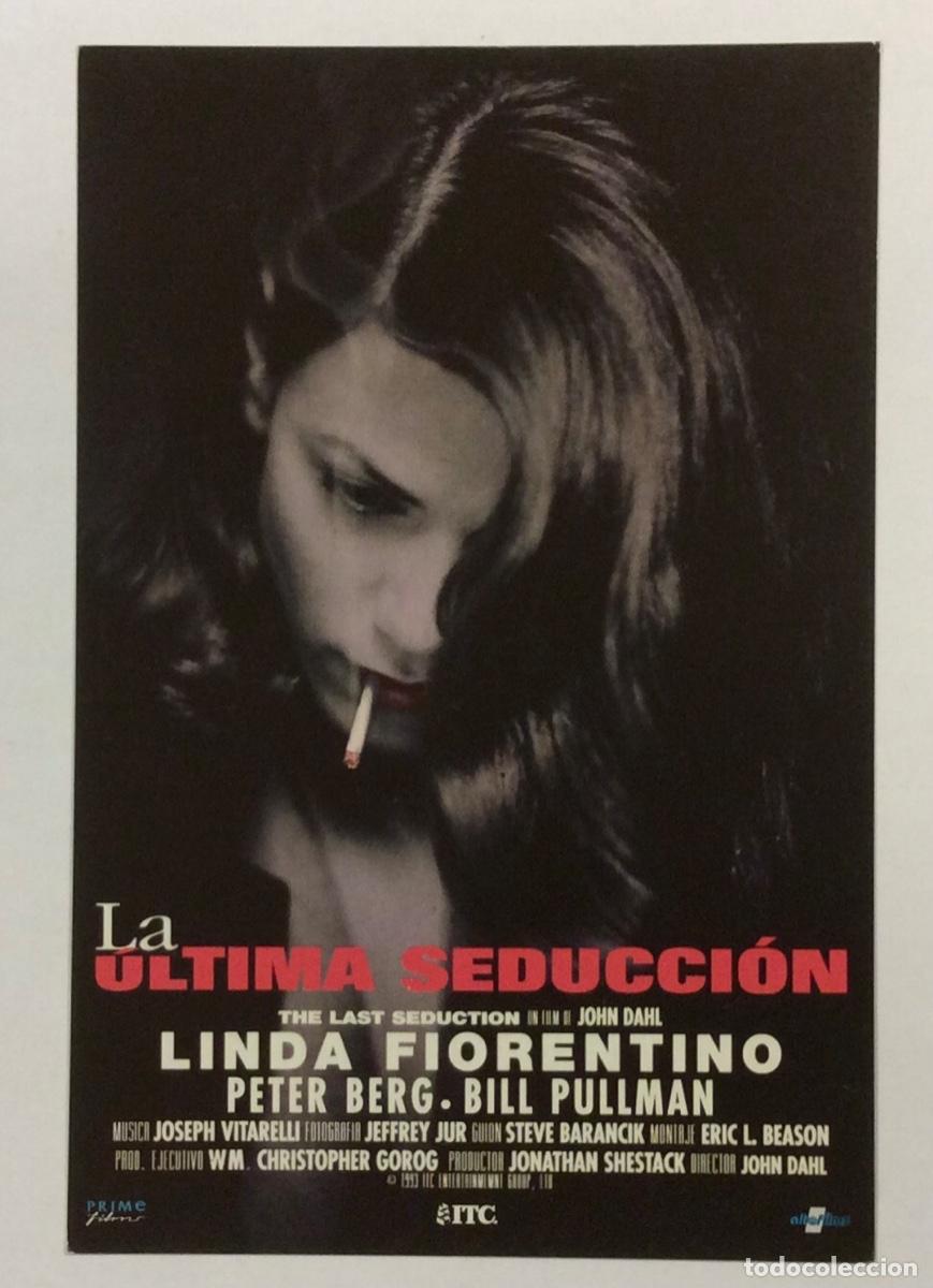 Cinema: LA &Uacute;LTIMA SEDUCCI&Oacute;N (LINDA FIORENTINO). POSTAL PROMOCIONAL DE LA PEL&Iacute;CULA.