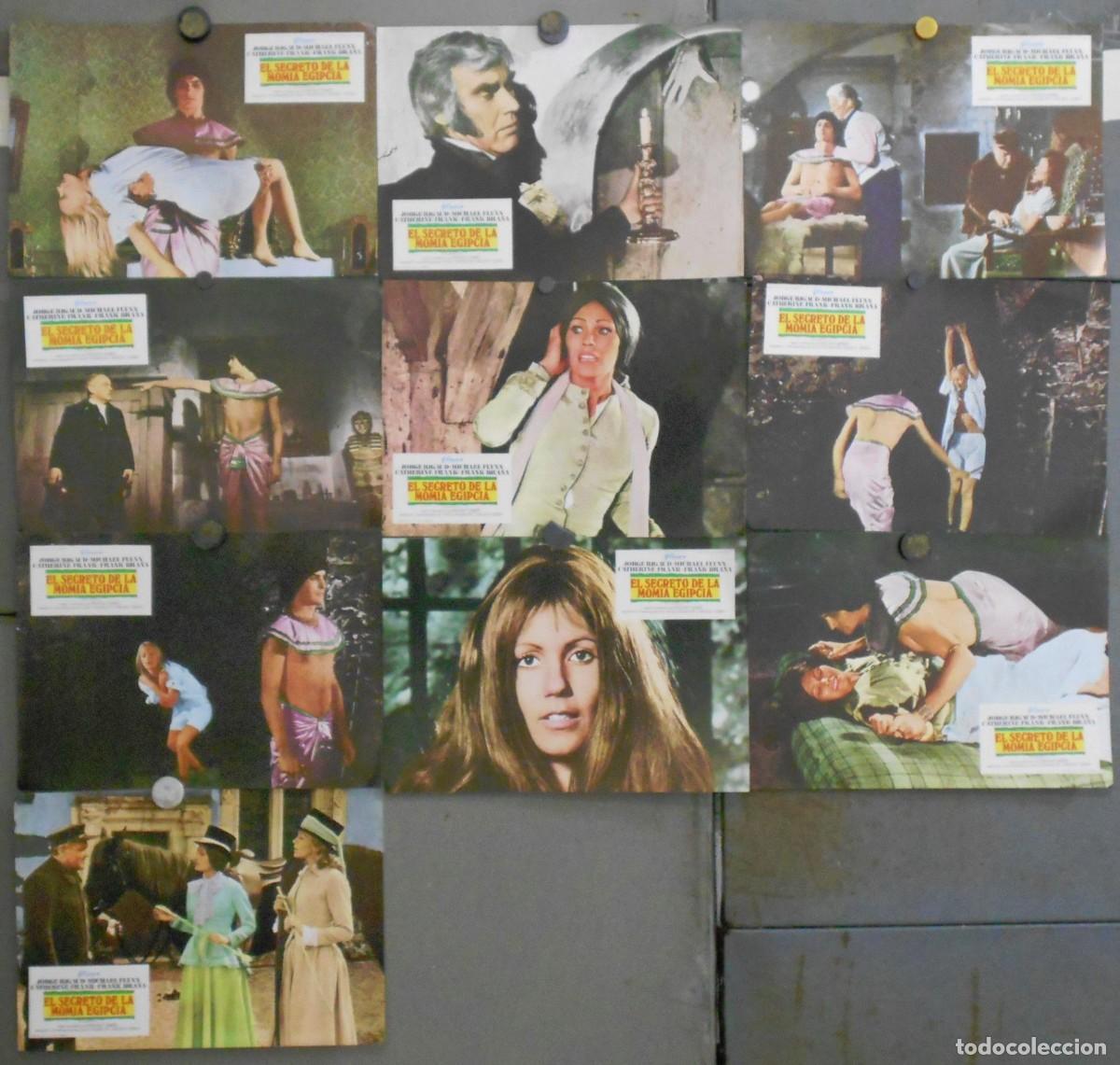 Cinema: WP77D EL SECRETO DE LA MOMIA EGIPCIA FRANK BRA&Ntilde;A TERESA GIMPERA SET COMPLETO 10 FOTOCROMOS ESTRENO