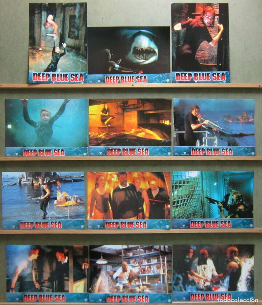 Cine: 2ZU77D DEEP BLUE SEA SAMUEL L. JACKSON SAFFRON BURROWS TIBURON SUBMARINISMO SET 12 FOTOCROMOS ORIGIN