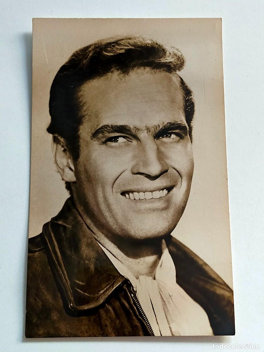 Cine: FOTO/POSTAL ORIGINAL A&Ntilde;OS 60: CHARLTON HESTON - KORES / CARBOPLAN (PAPEL CARBON)