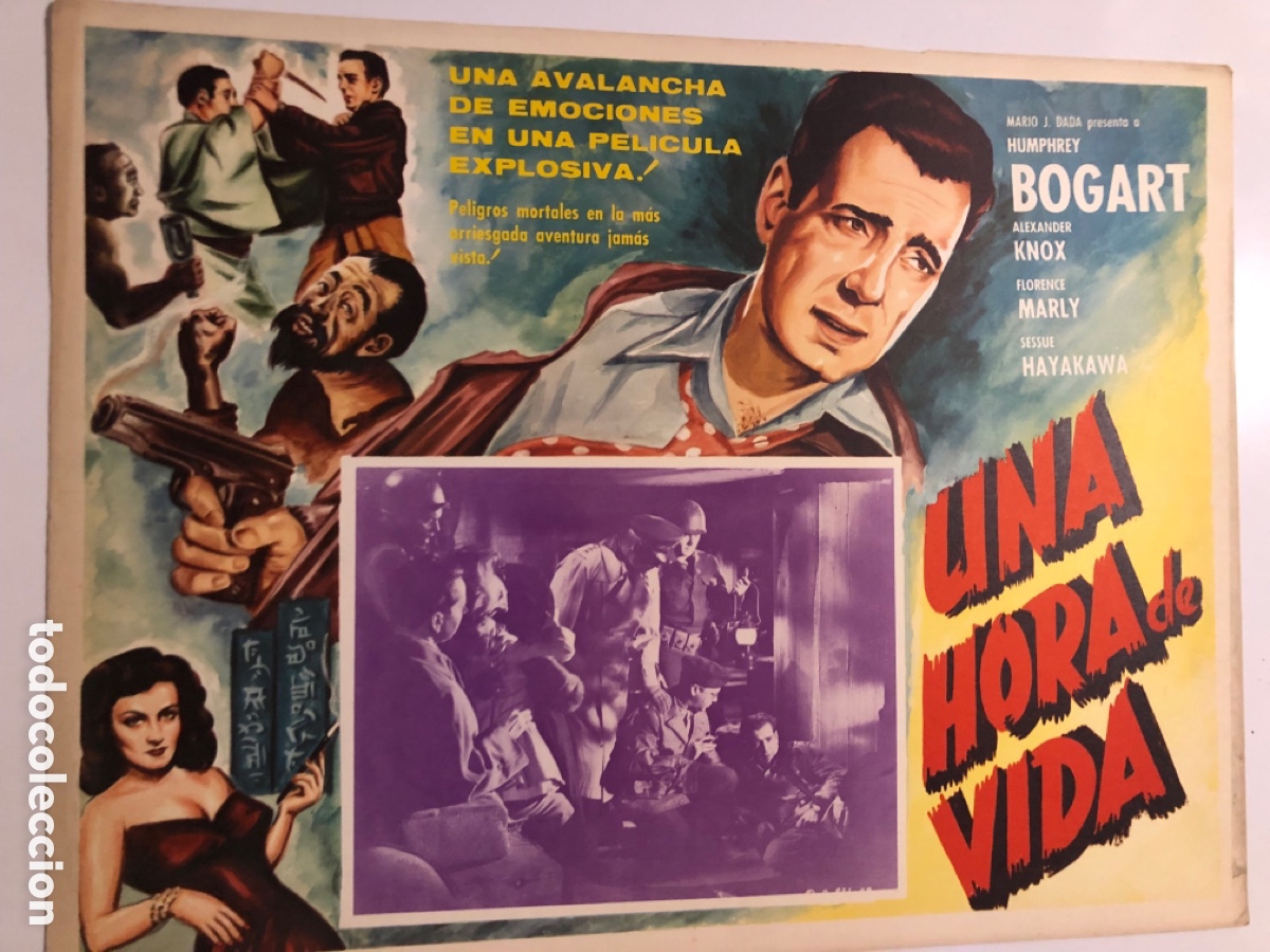 Cine: Fotocromo mexicano tokyo Joe Humphrey Bogart sessue hayakawa