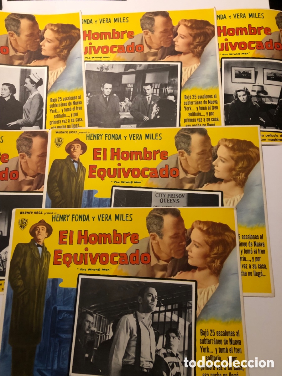 Cine: 6 fotocromos mexicanos falso culpable henry fonda vera miles Alfred hitchcock