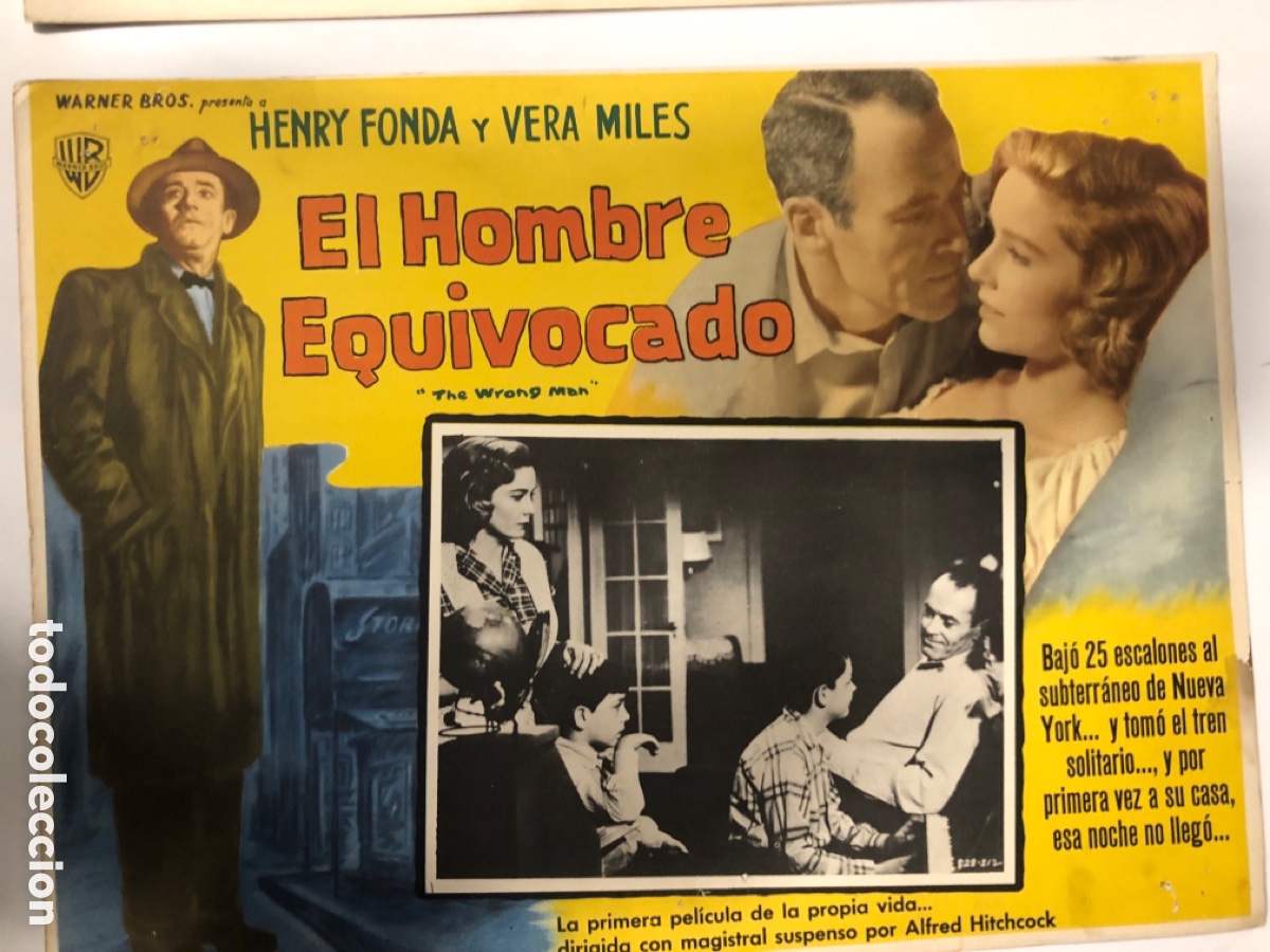 Cine: fotocromo mexicano falso culpable henry fonda vera miles Alfred hitchcock