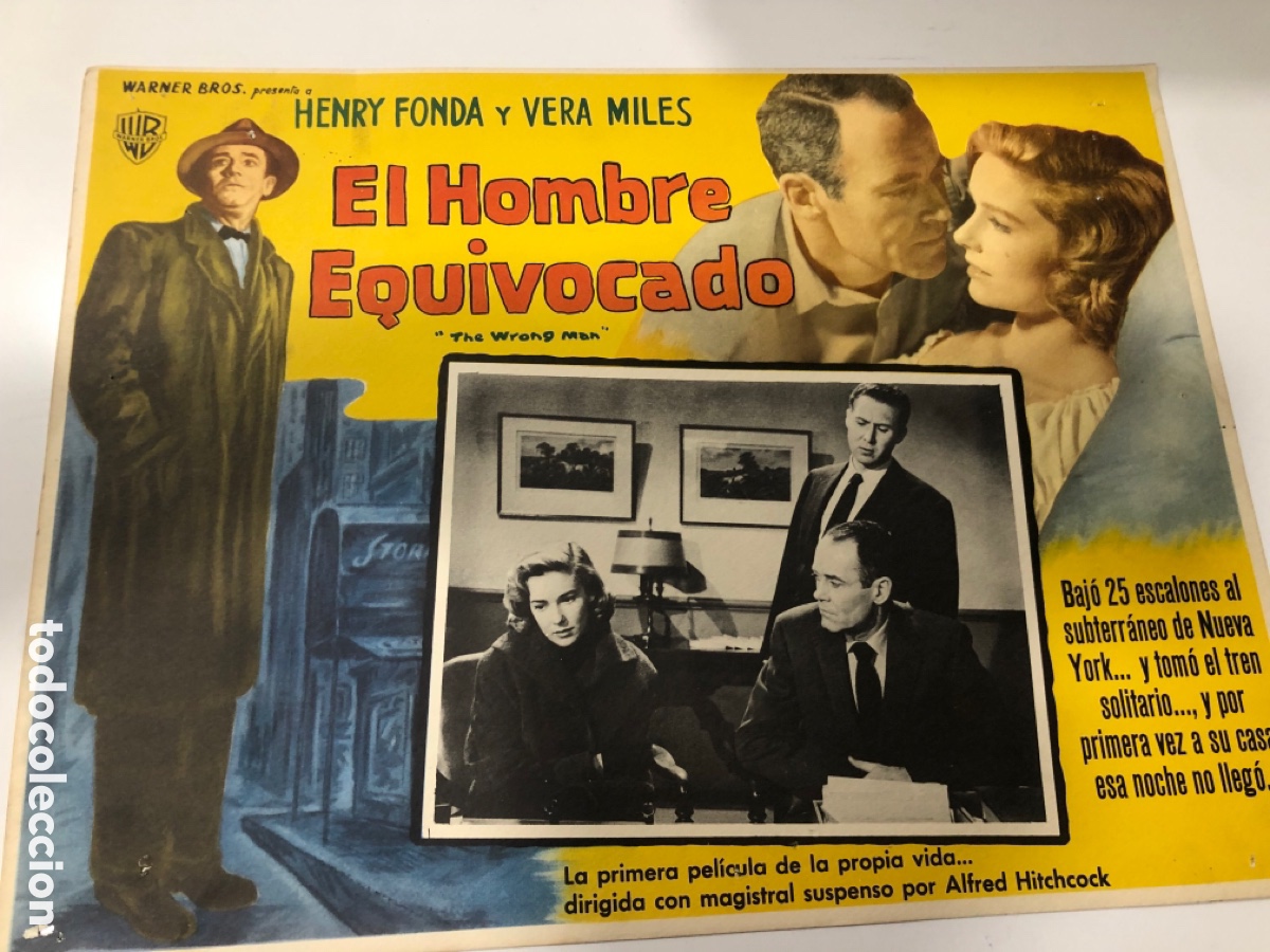 Cine: fotocromo mexicano falso culpable henry fonda vera miles Alfred hitchcock