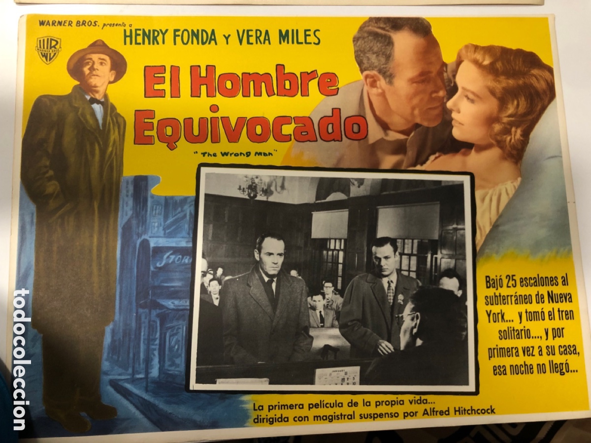 Cine: fotocromo mexicano falso culpable henry fonda vera miles Alfred hitchcock