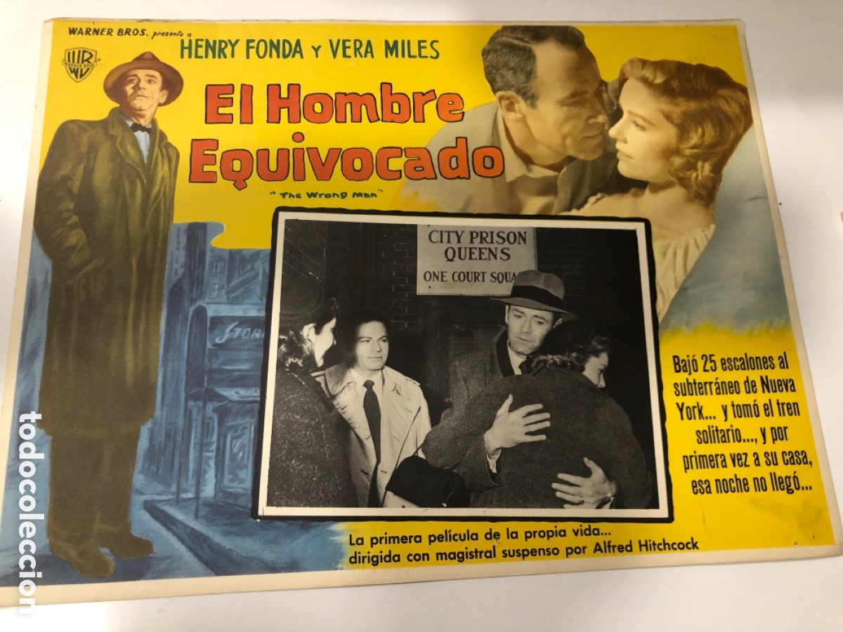 Cine: fotocromo mexicano falso culpable henry fonda vera miles Alfred hitchcock