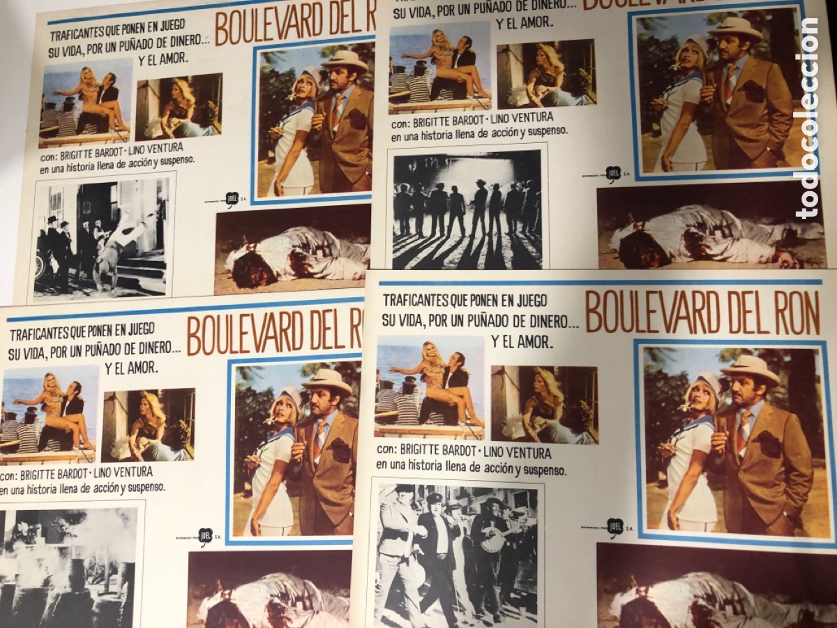 Cine: 4 fotocromos mexicanos el boulevard del ron Brigitte Bardot lino ventura