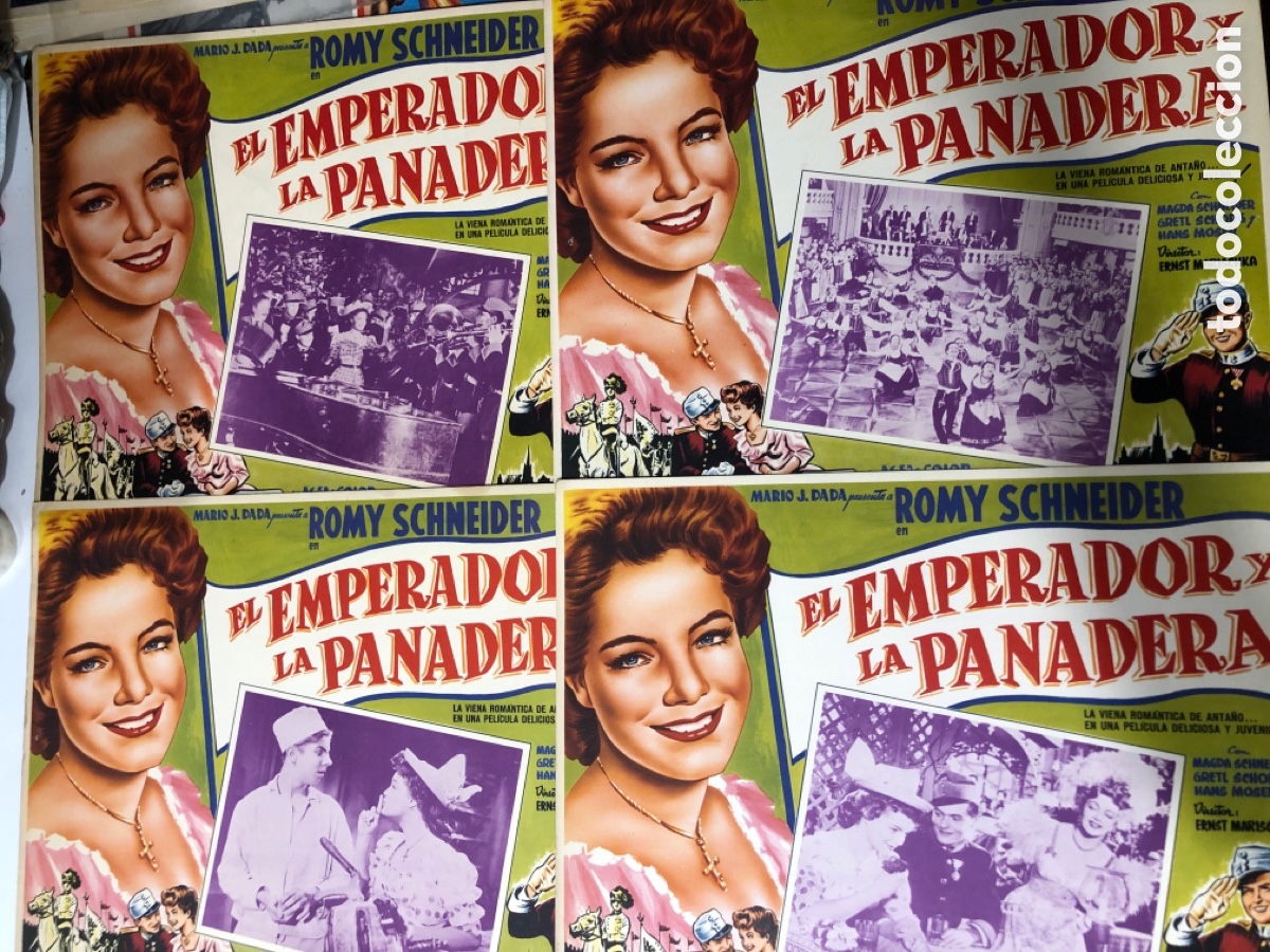 Cine: 4 fotocromos mexicanos el emperador y la panadera Romy schneider