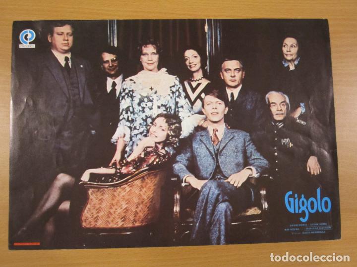 Cine: Gigolo - fotocromo original del estreno - David Bowie Sydne Rome - Just a gigolo