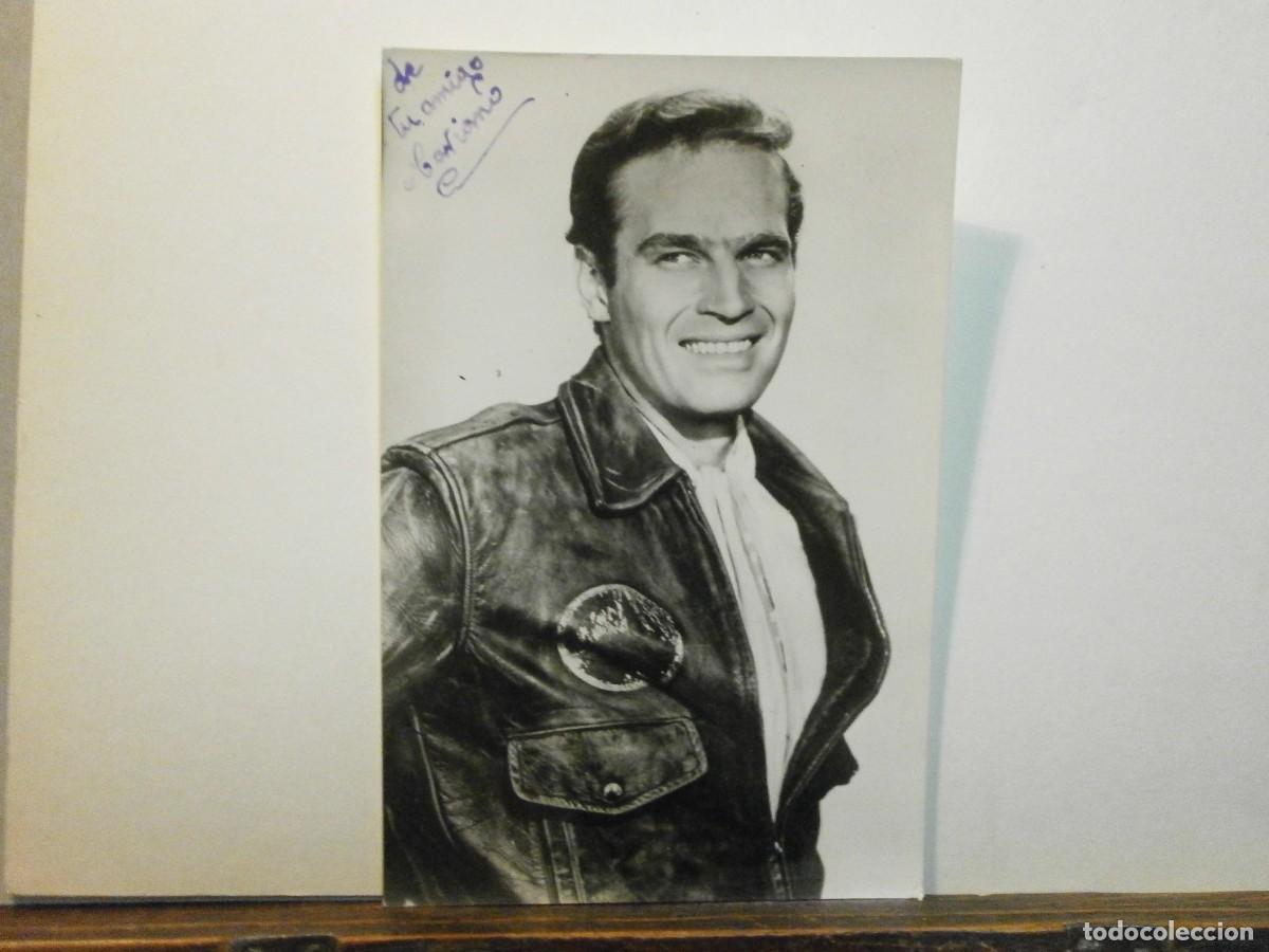 Cine: antigua postal original charlton heston