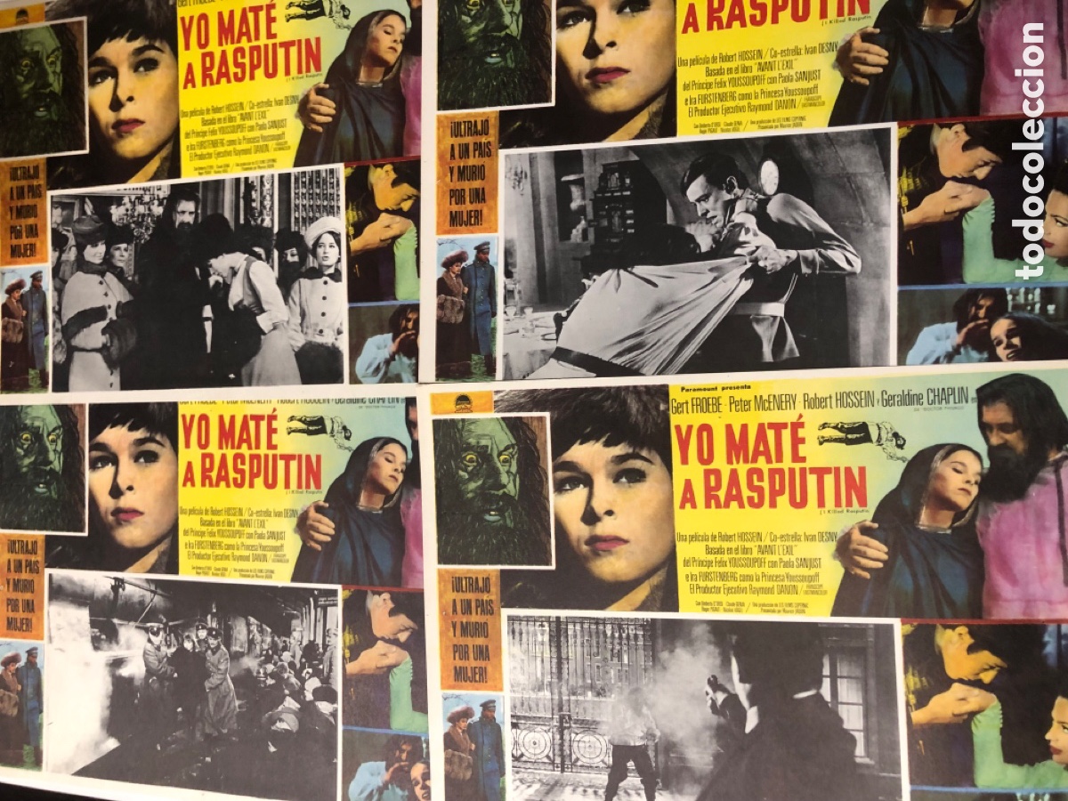 Cine: 4 fotocromos mexicanos yo mat&eacute; a Rasput&iacute;n Geraldine chaplin gert froebe peter Mcenery