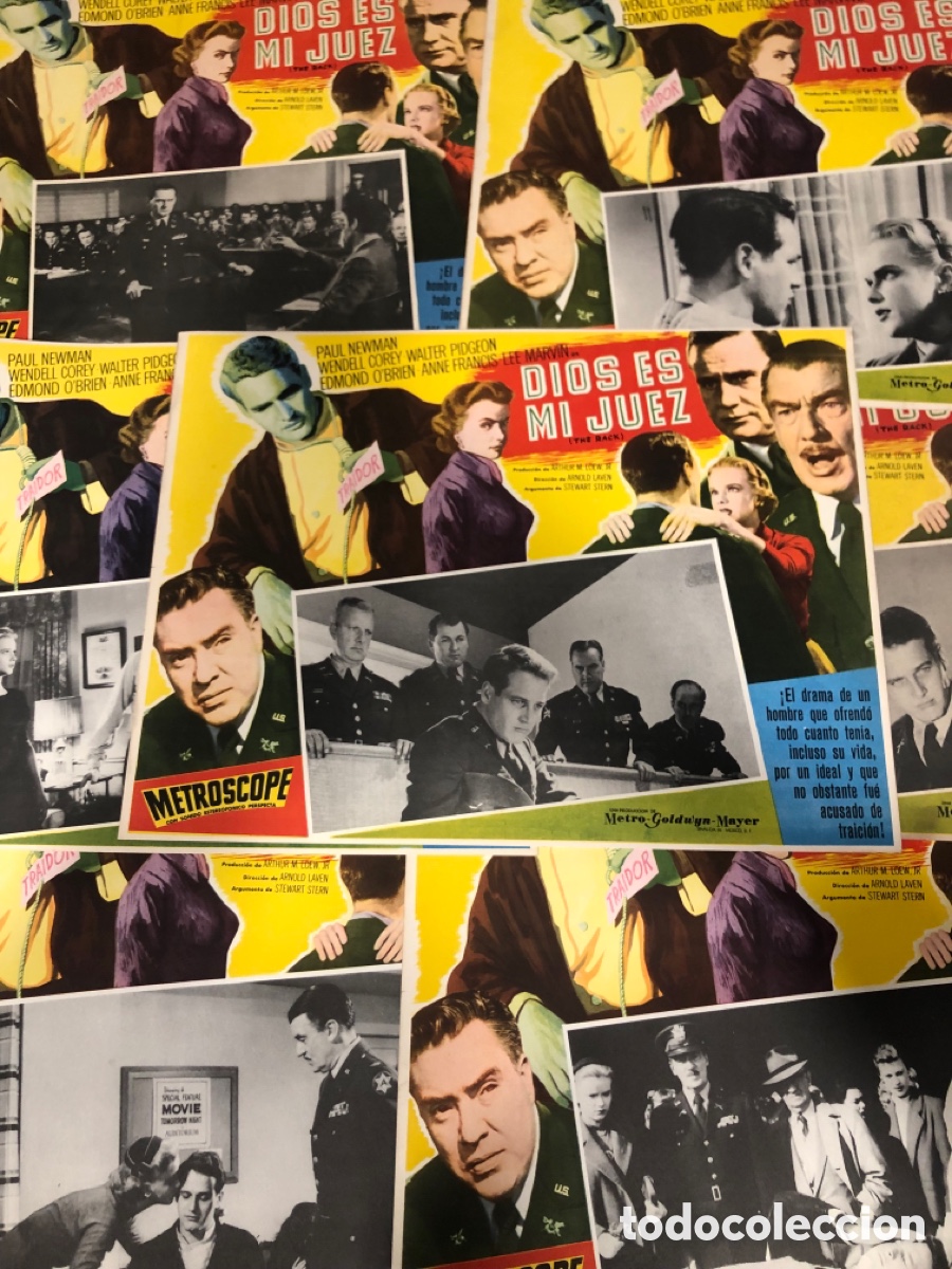 Cine: 7 fotocromos traidor a su patria paul newman anne francis walter pidgeon wendell corey