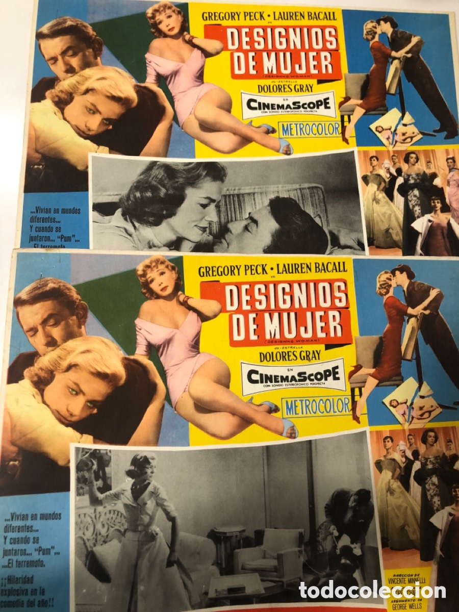 Cine: 2 fotocromos mexicanos mi desconfiada esposa lauren bacall gregory peck