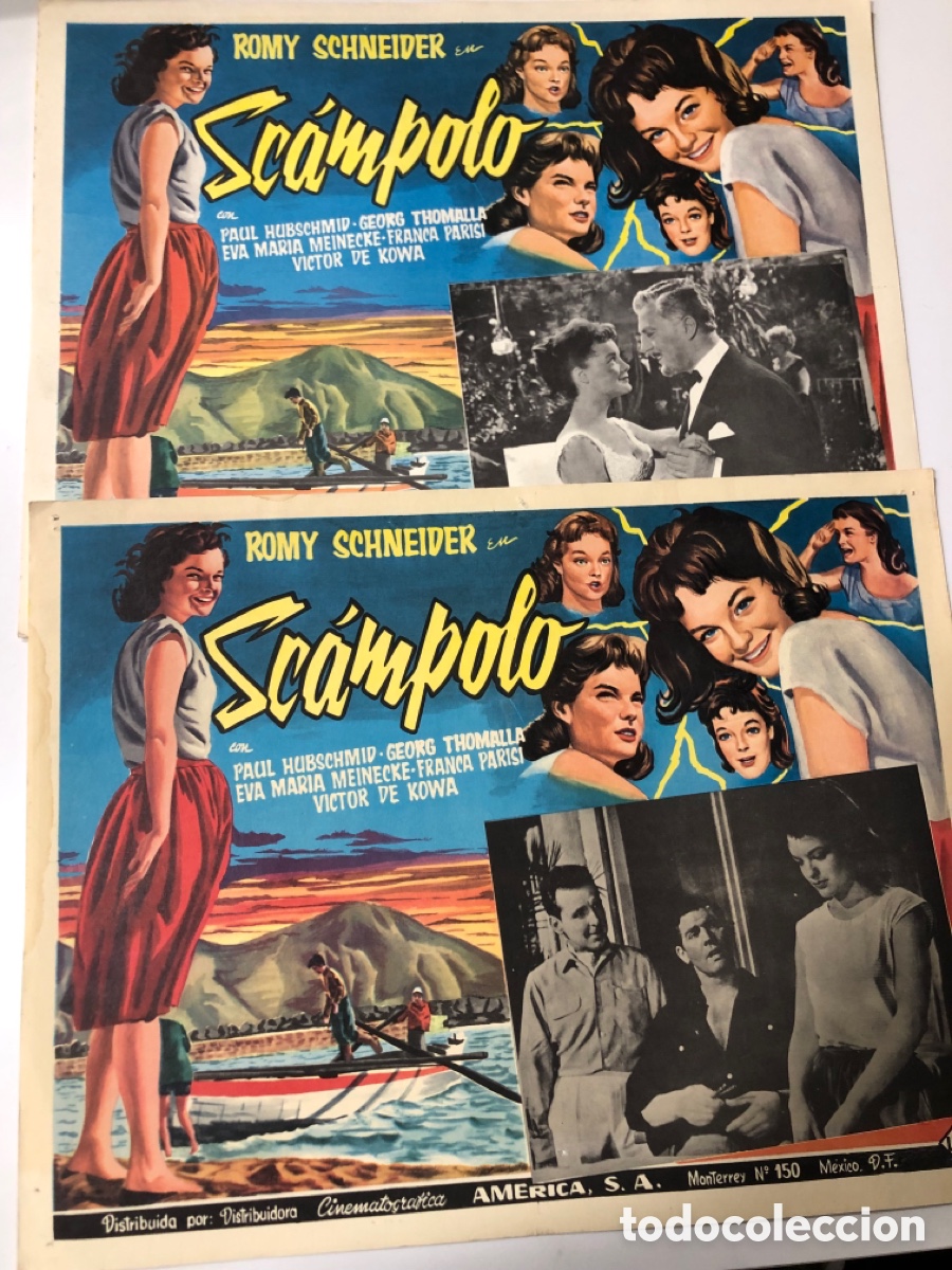 Cine: 2 fotocromos mexicanos Scampolo Romy schneider