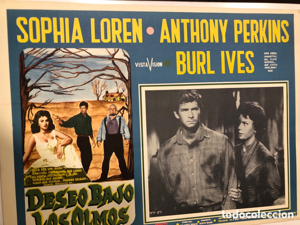 Cine: fotocromo mexicano deseo bajo los Olmos sofia loren anthony perkins