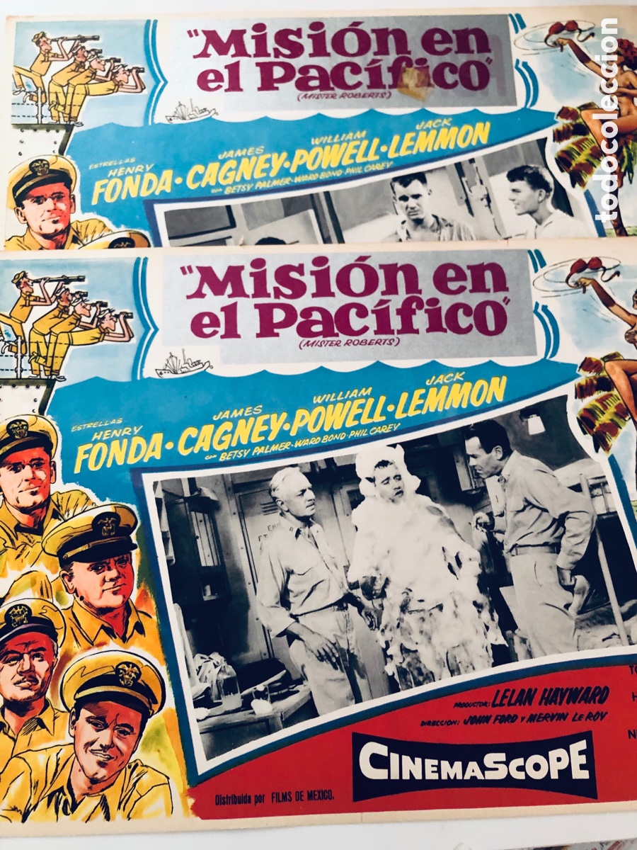Cine: 2 fotocromos mexicanos escala en hawai henry fonda james cagney jack lemmon