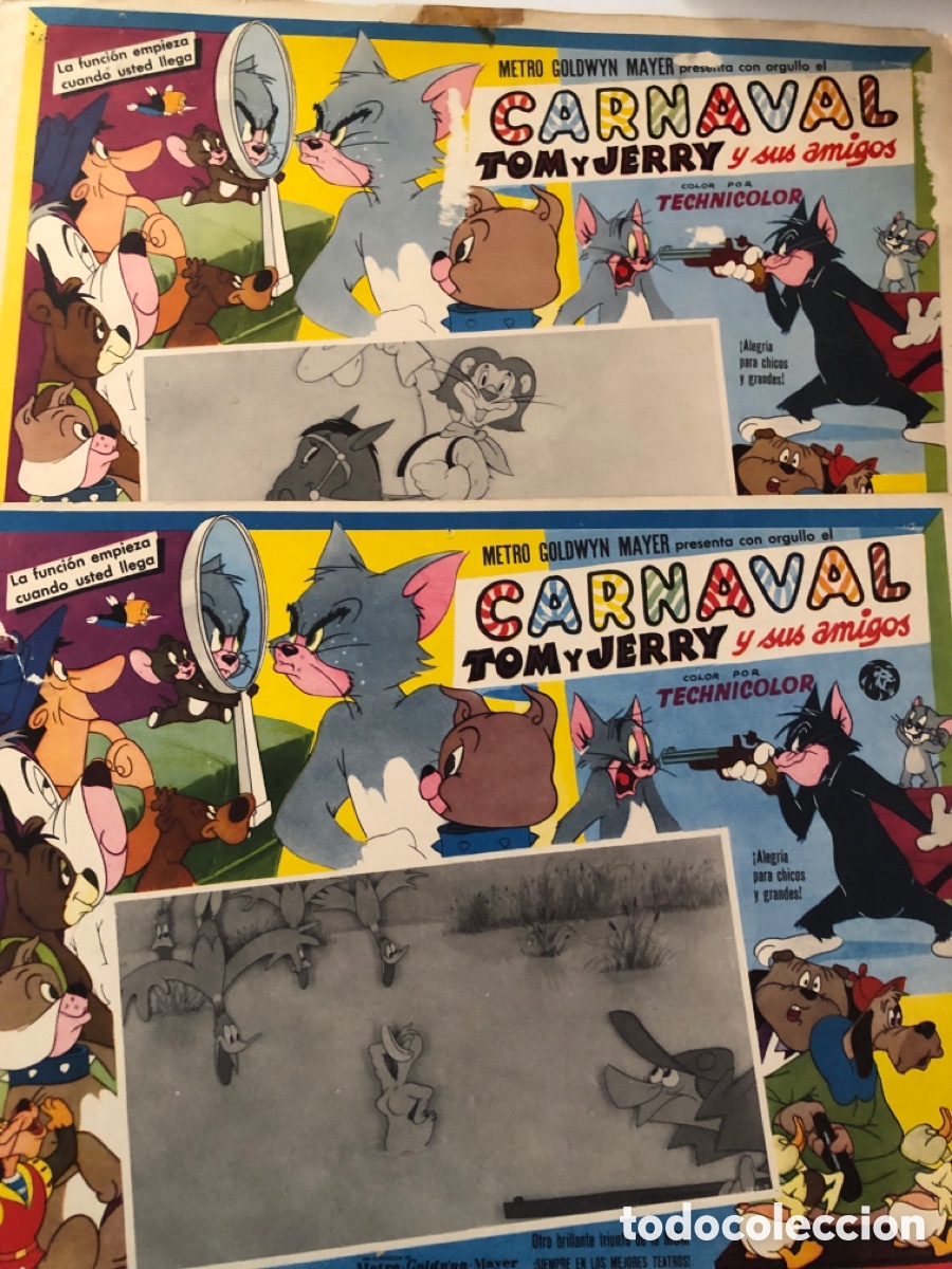 Cine: 2 fotocromos mexicanos carnaval tom y jerry y sus amigos