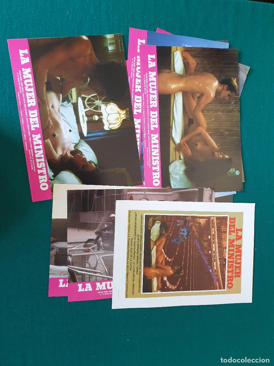Kino: LA MUJER DEL MINISTRO AMPARO MU&Ntilde;OZ SET COMPLETO 12 FOTOCROMOS