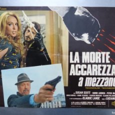 Cine: LA MORTE ACCAREZZA A MEZZANOTTE, AÑO 1972 - SET 5 FOTOCROMOS GRANDES ITALIANOS. Lote 374935154