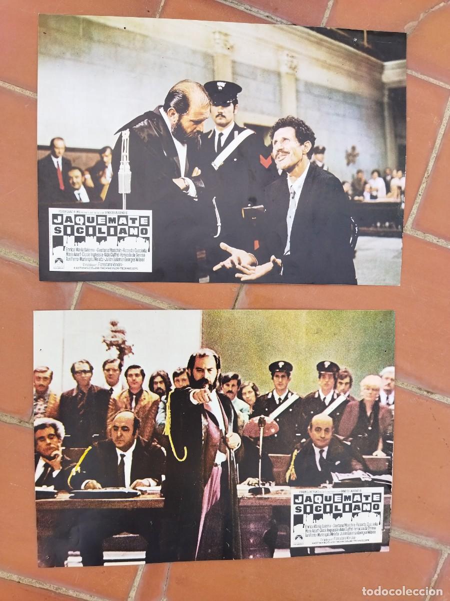 Kino: fotocromos 2 de cine movie set ver fotos JAQUE MATA SICILIANO enrico maria salermo