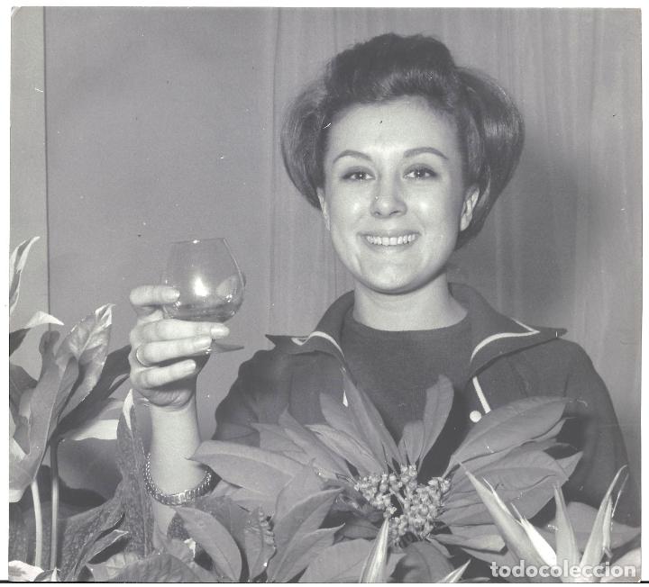 Cine: F33316 MARIA MAHOR FOTO B/N ORIGINAL ESPA&Ntilde;OLA PRENSA FOTOGRAFO VICTOR MANUEL