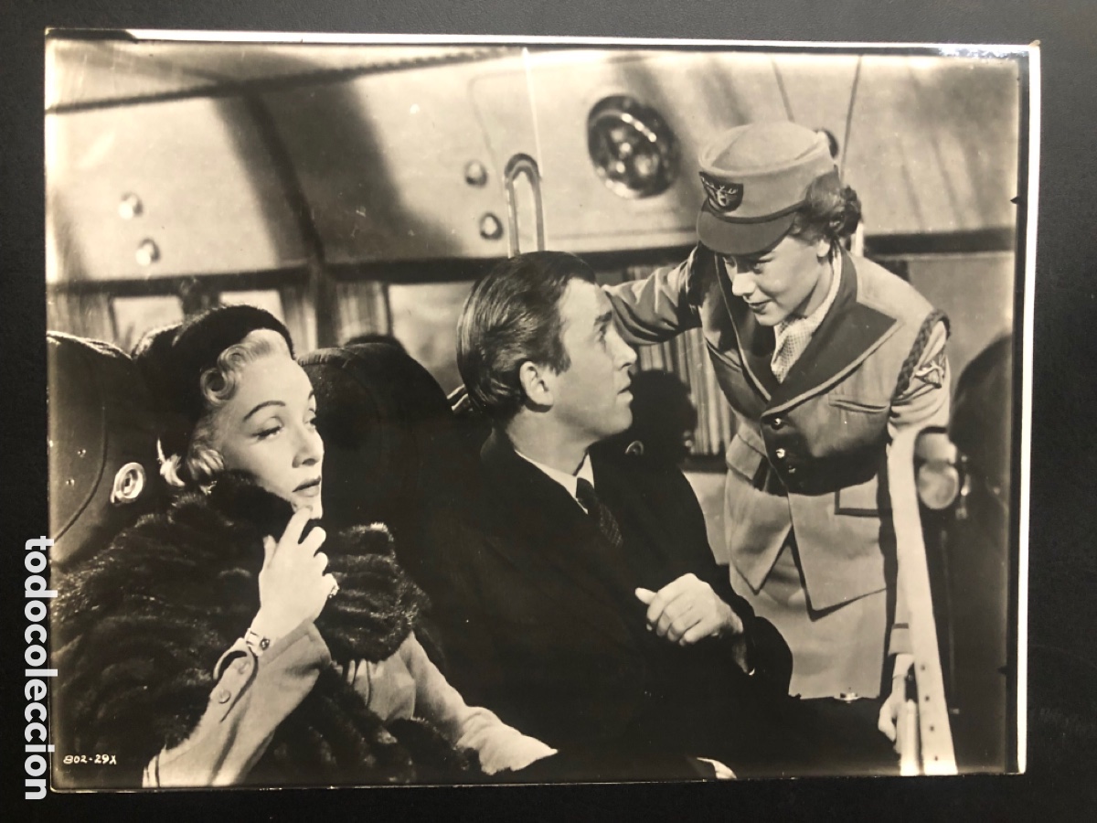 Cine: Foto original de Marlene Dietrich y james stewart momentos de peligro