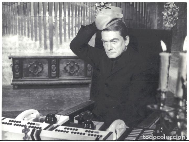 Kino: F33488 JEAN MARAIS FANTOMAS FOTO ORIGINAL B/N ESPA&Ntilde;OLA