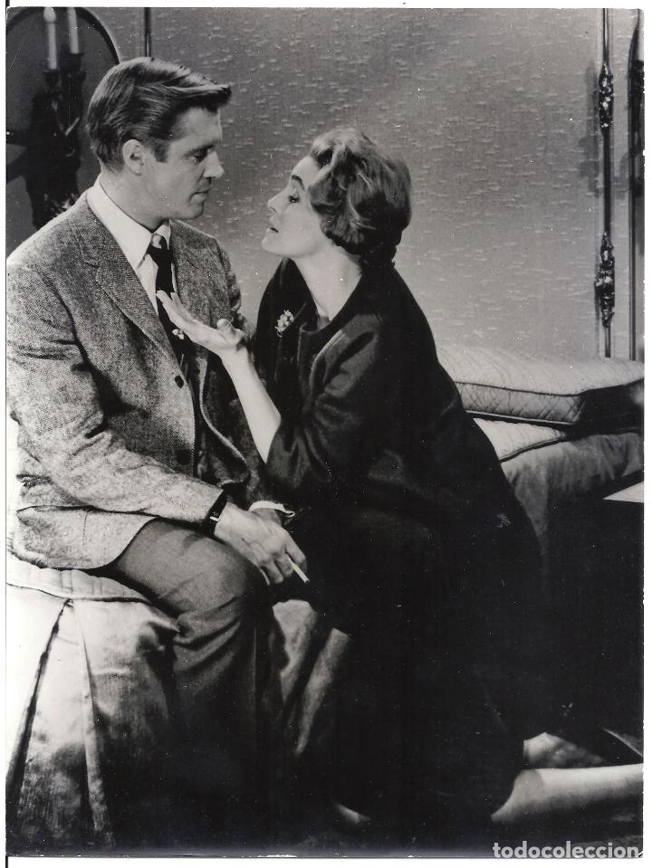 Kino: F33658 GEORGE PEPPARD PATRICIA NEAL DESAYUNO CON DIAMANTES FOTO B/N ORIGINAL ESPA&Ntilde;OLA