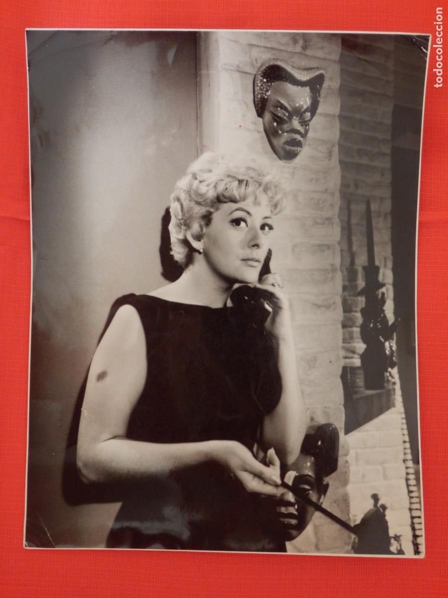 Cin&eacute;ma: Silvia Pinal fotografia blanco y negro original espa&ntilde;ola 1958 18x23.5 cm