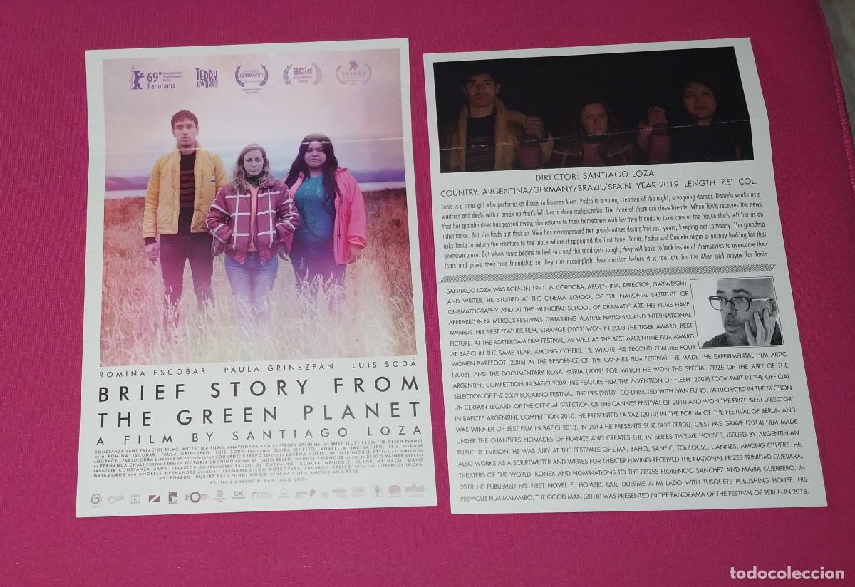 Cine: POSTAL PELI *BRIEF STORY FROM THE GREEN PLANET*. FESTIVAL SITGES 2019