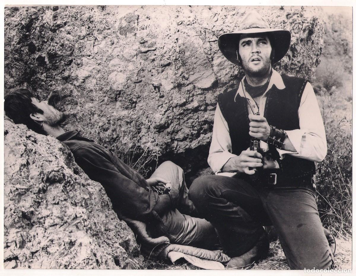 Cine: F11584D ELVIS PRESLEY CHARRO FOTO B/N ORIGINAL ESPA&Ntilde;OLA
