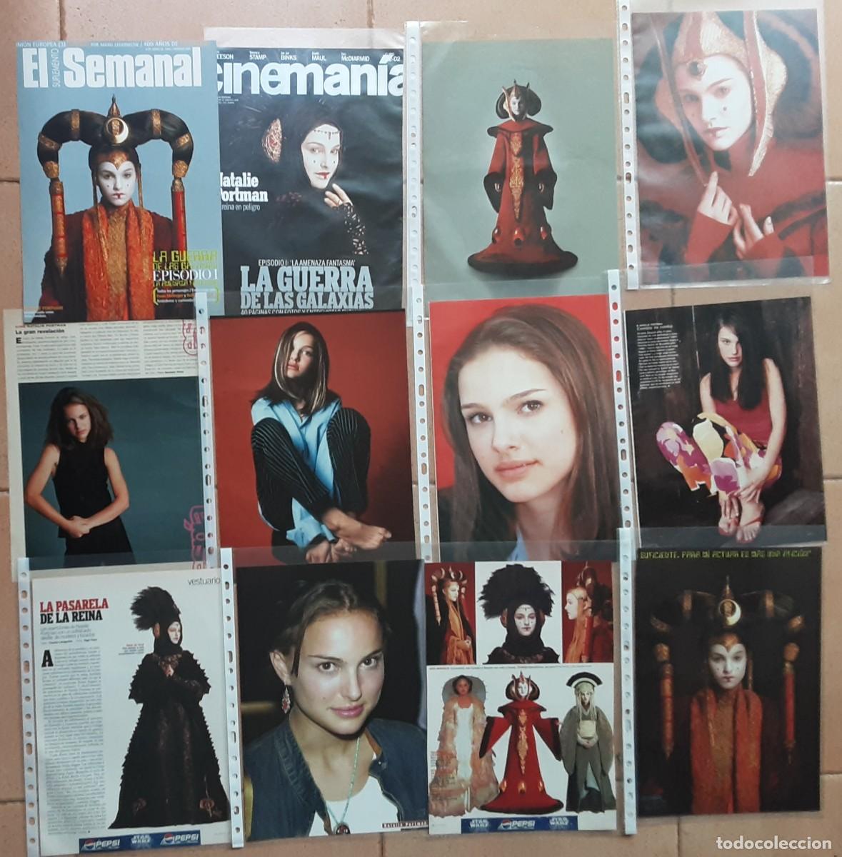 Cine: NATALIE PORTMAN (LA GUERRA DE LAS GALAXIAS), LOTE DE 20 PAGINAS DE RECORTES DE PRENSA