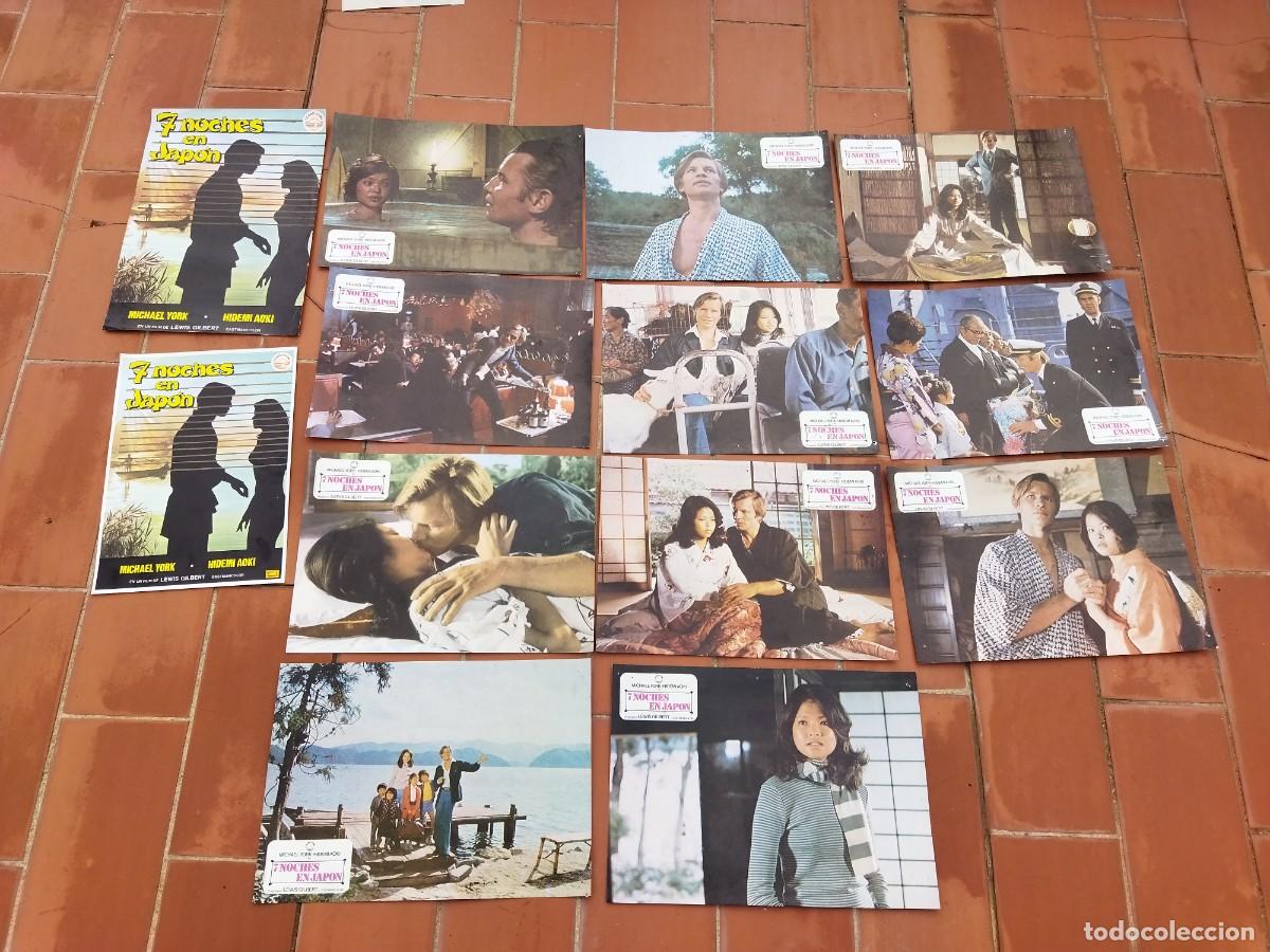 Cinema: fotocromos 12 de cine movie set completo+ GUIA ver fotos 7 NOCHES EN JAPON michael york