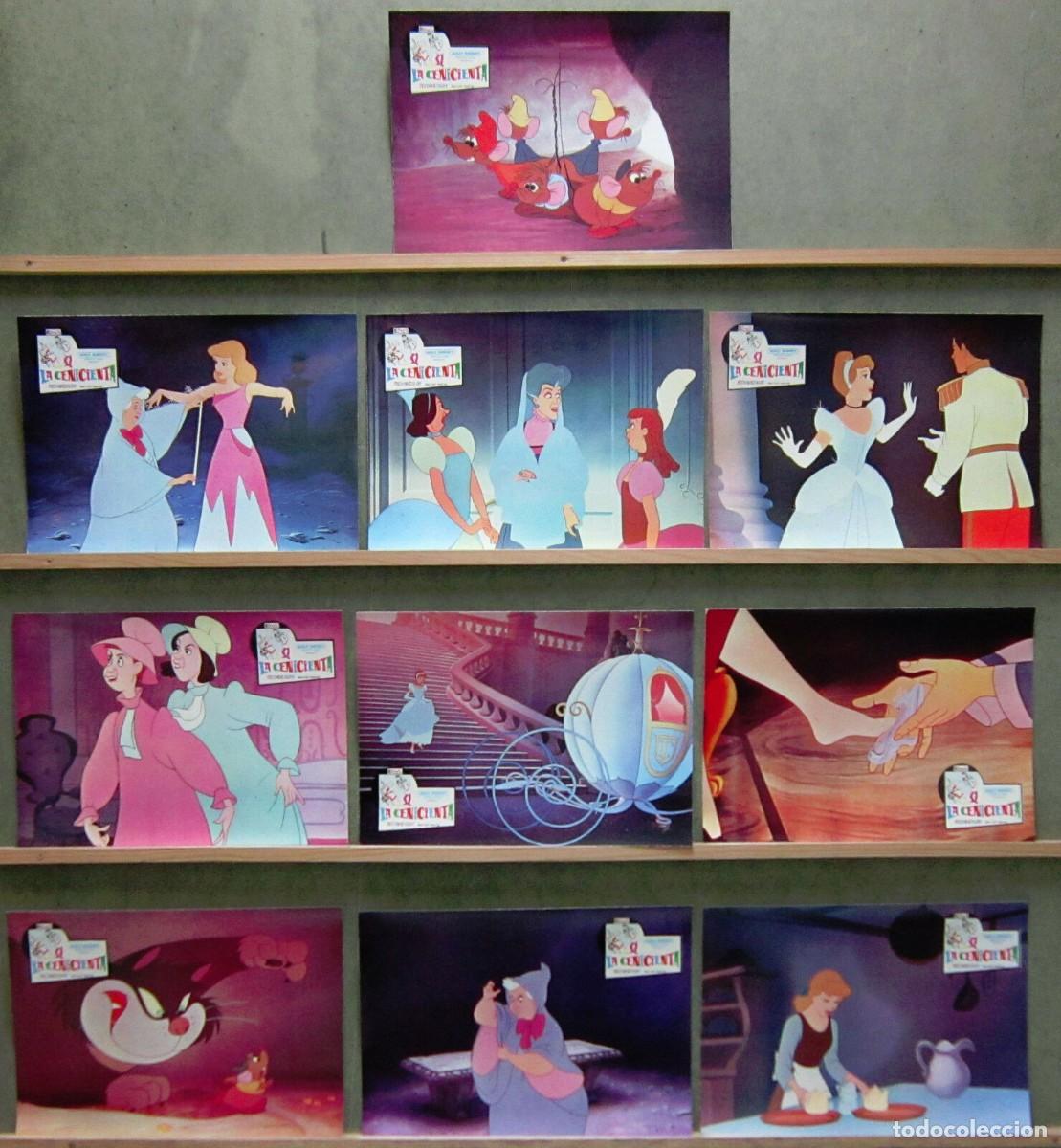 Cine: 3ZE98D LA CENICIENTA WALT DISNEY SET COMPLETO 10 FOTOCROMOS ORIGINAL R-76