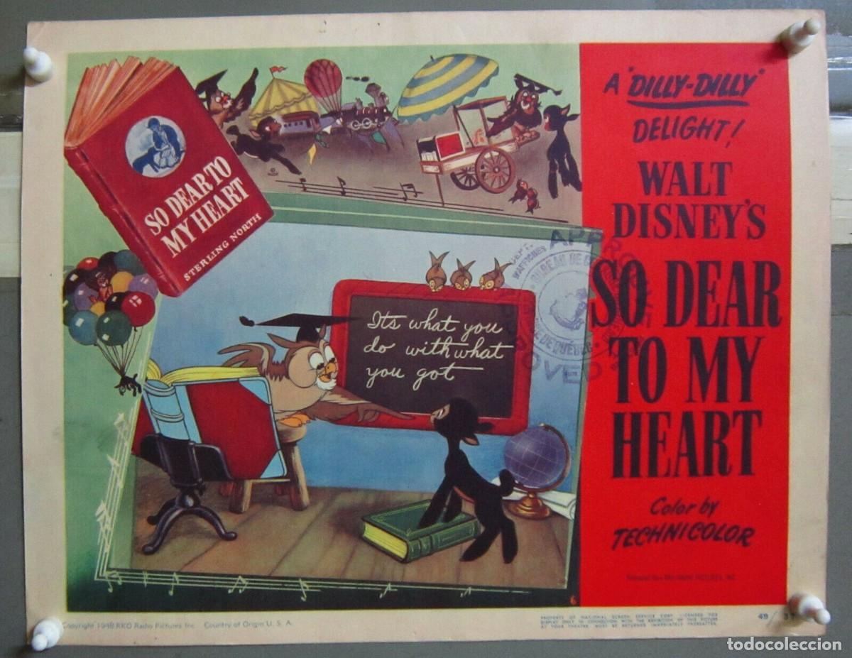 Cinema: ZF90D SO DEAR TO MY HEART WALT DISNEY BURL IVES LOBBY CARD ORIGINAL AMERICANO