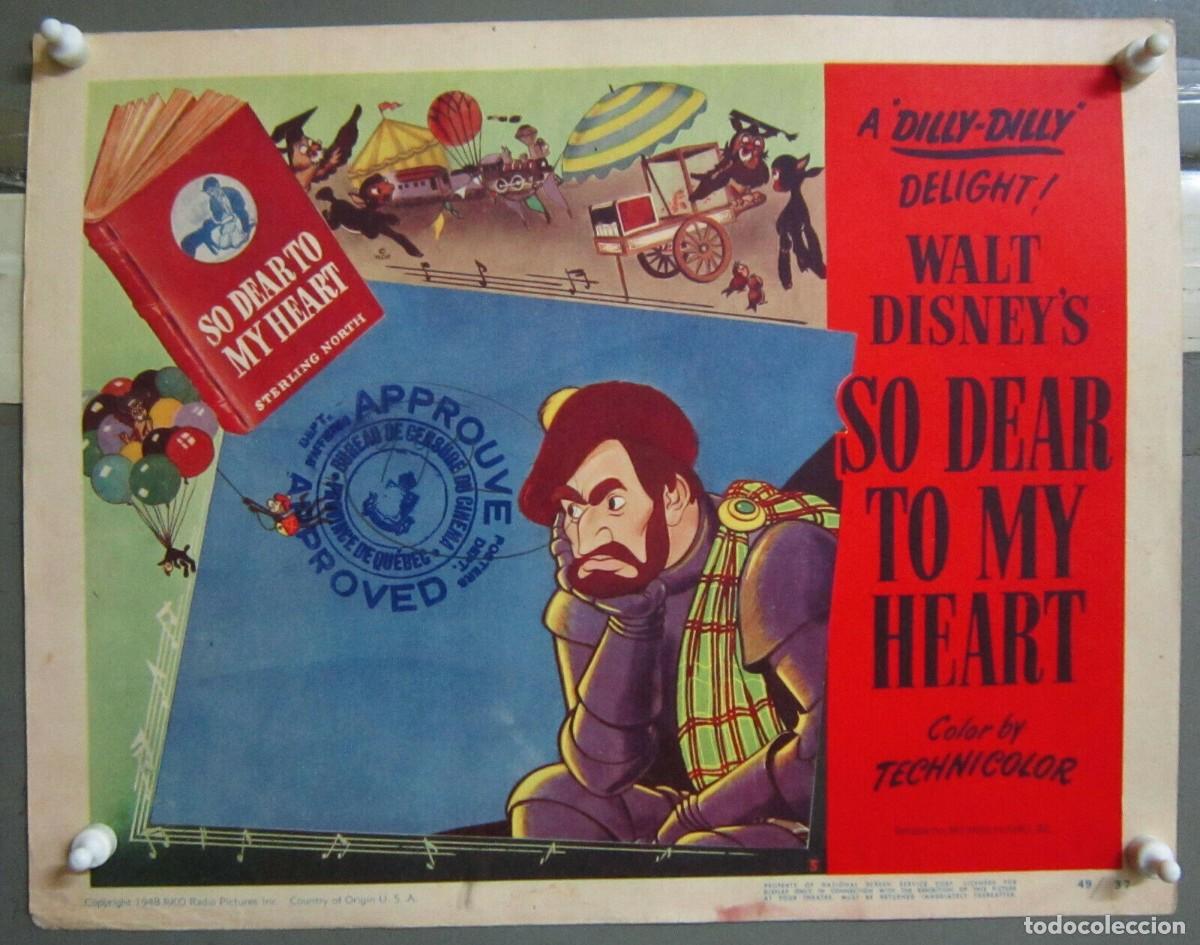 Cinema: ZF91D SO DEAR TO MY HEART WALT DISNEY BURL IVES LOBBY CARD ORIGINAL AMERICANO