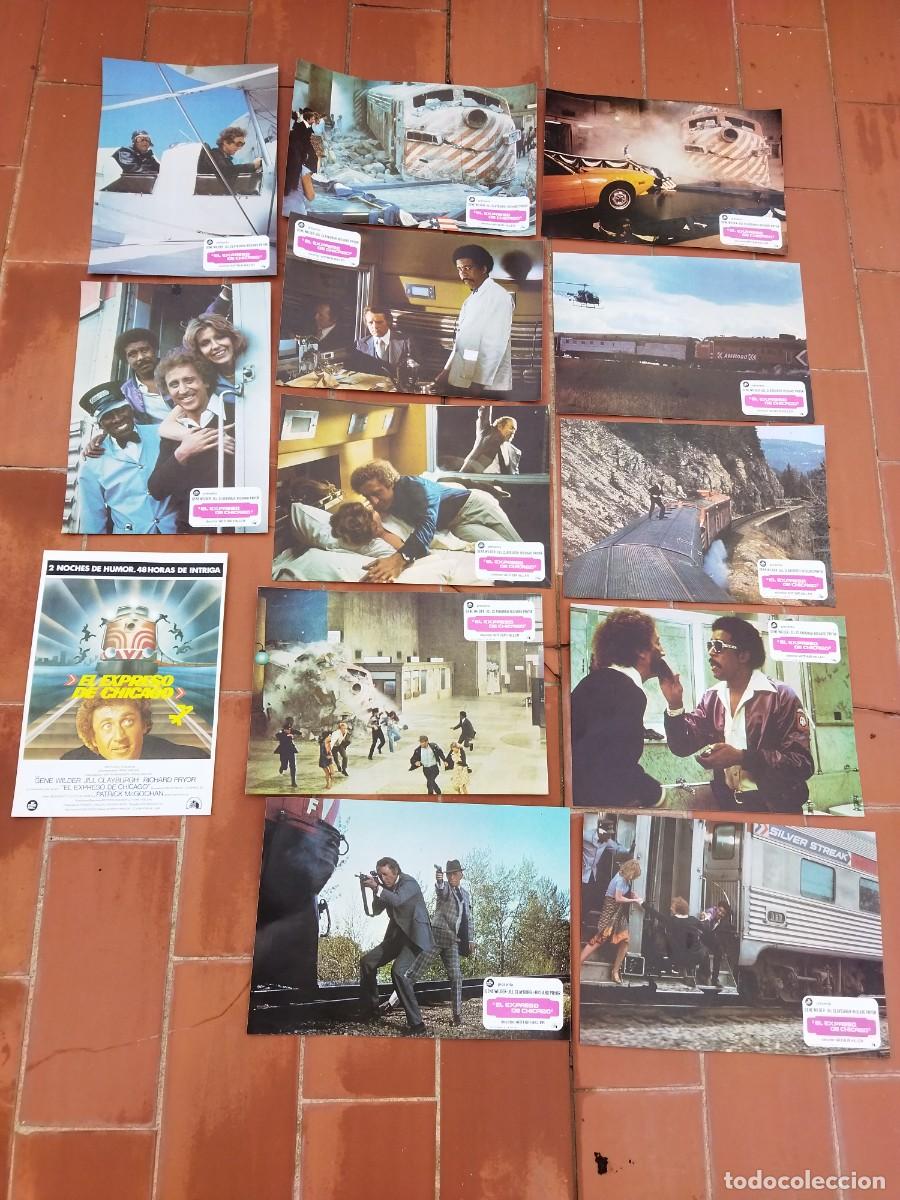 Cinema: fotocromos 12 de cine movie set completo+GUIA ver fotos EL EXPRESO DE CHICAGO gene wilder