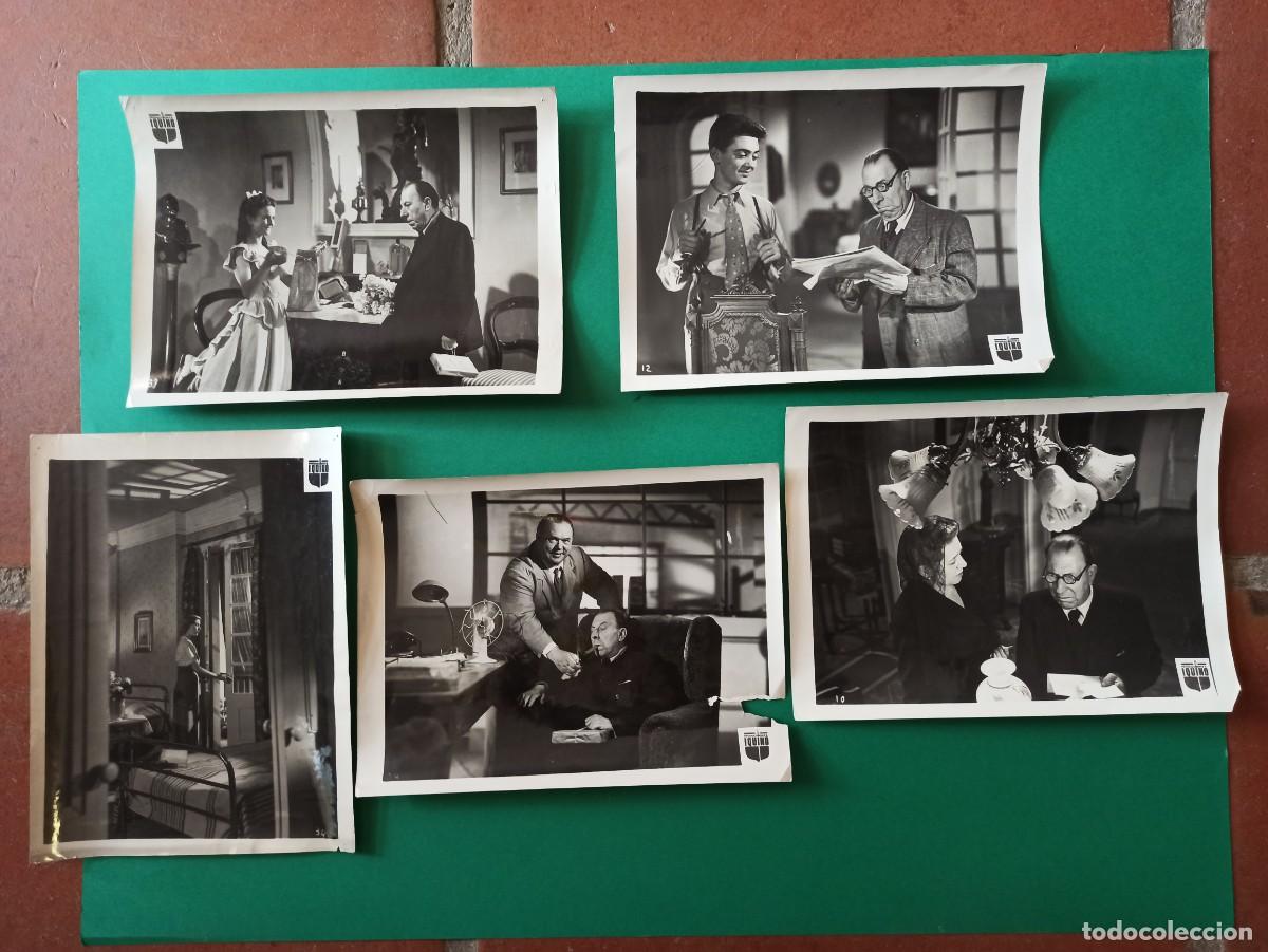 Cine: Lote 5 antiguas Fotografias originales de cine. Pelicula Familia Vila. 1950. Pepe Isbert