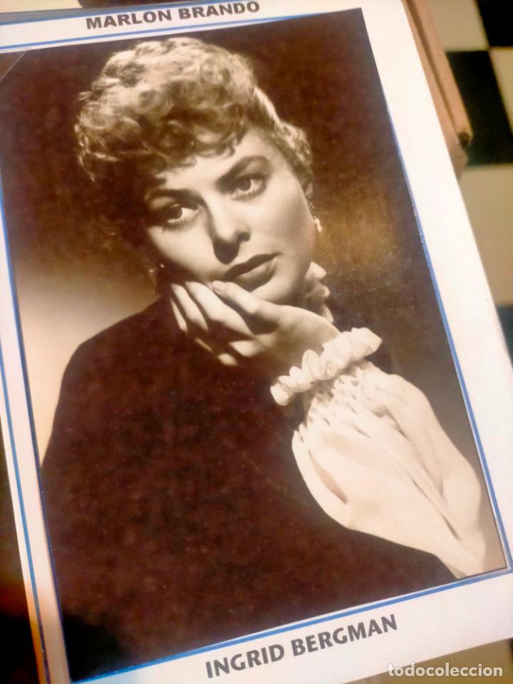 Cine: Cine actor o actriz fotografia o foto fotocromo fotografico blanco y negro leer , INGRID BERGMAN