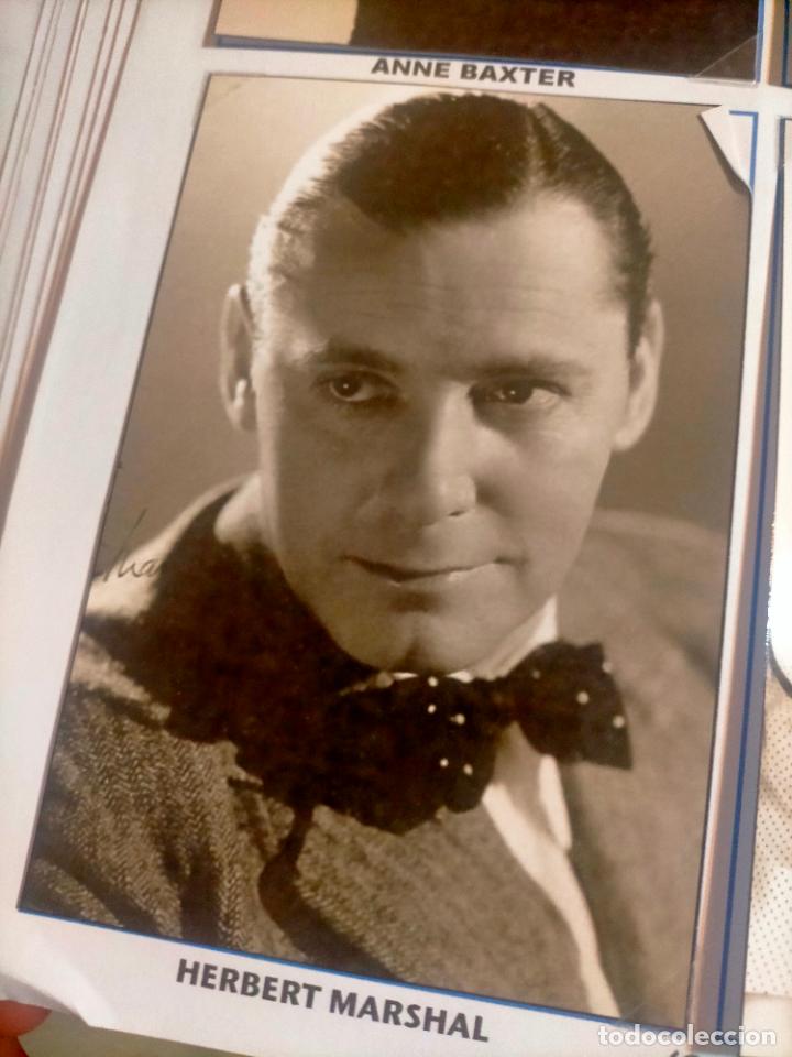 Kino: Cine actor o actriz FOTOGRAFIA o foto fotocromo fotografico blanco y negro leer , HERBERT MARSHAL