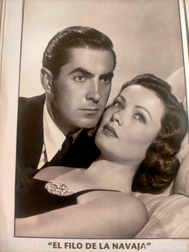 Cine: Cine actor o actriz FOTOGRAFIA o foto fotocromo fotografico blanco y negro leer , EL FILO DE NAVAJA