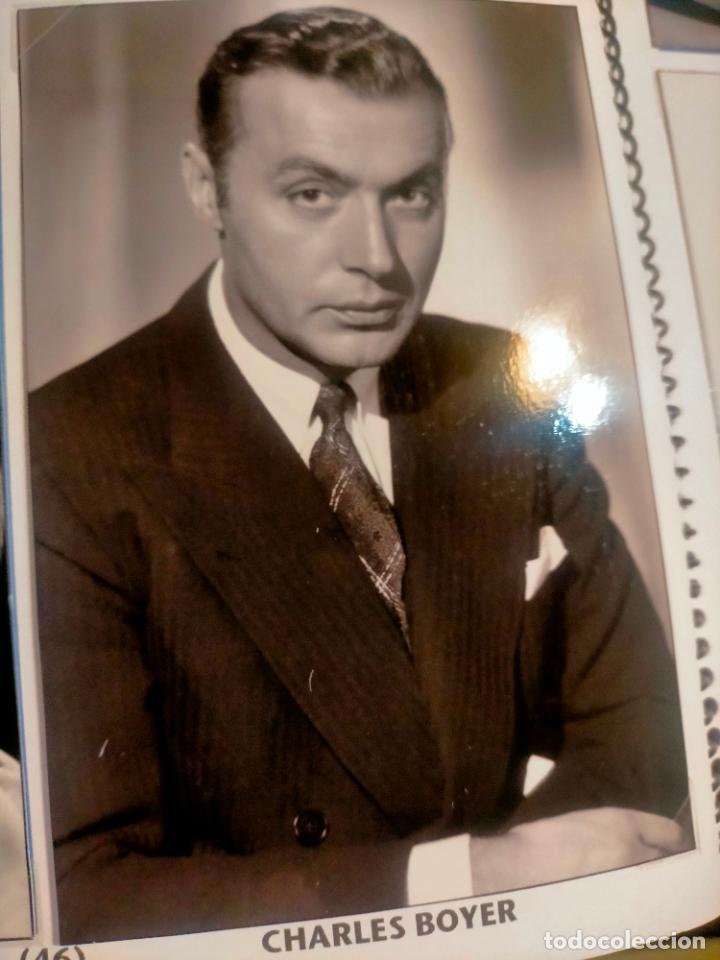 Cin&eacute;ma: Cine actor o actriz FOTOGRAFIA o foto fotocromo fotografico blanco y negro leer , CHARLES BOYER