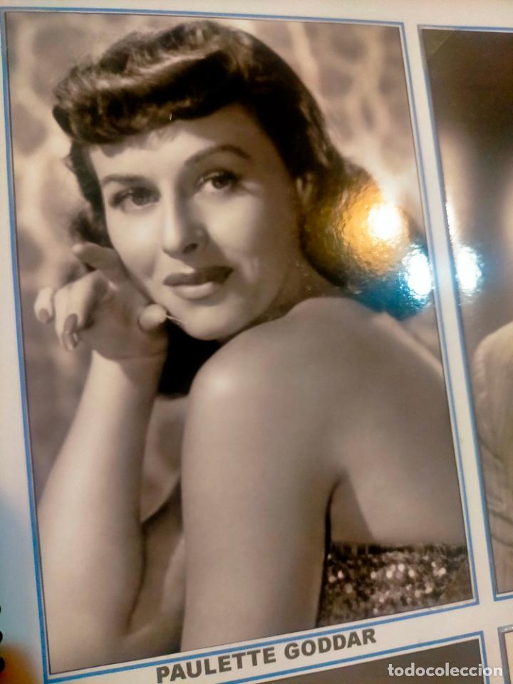 Cin&eacute;ma: Cine actor o actriz FOTOGRAFIA o foto fotocromo fotografico blanco y negro leer , PAULETTE GODDAR