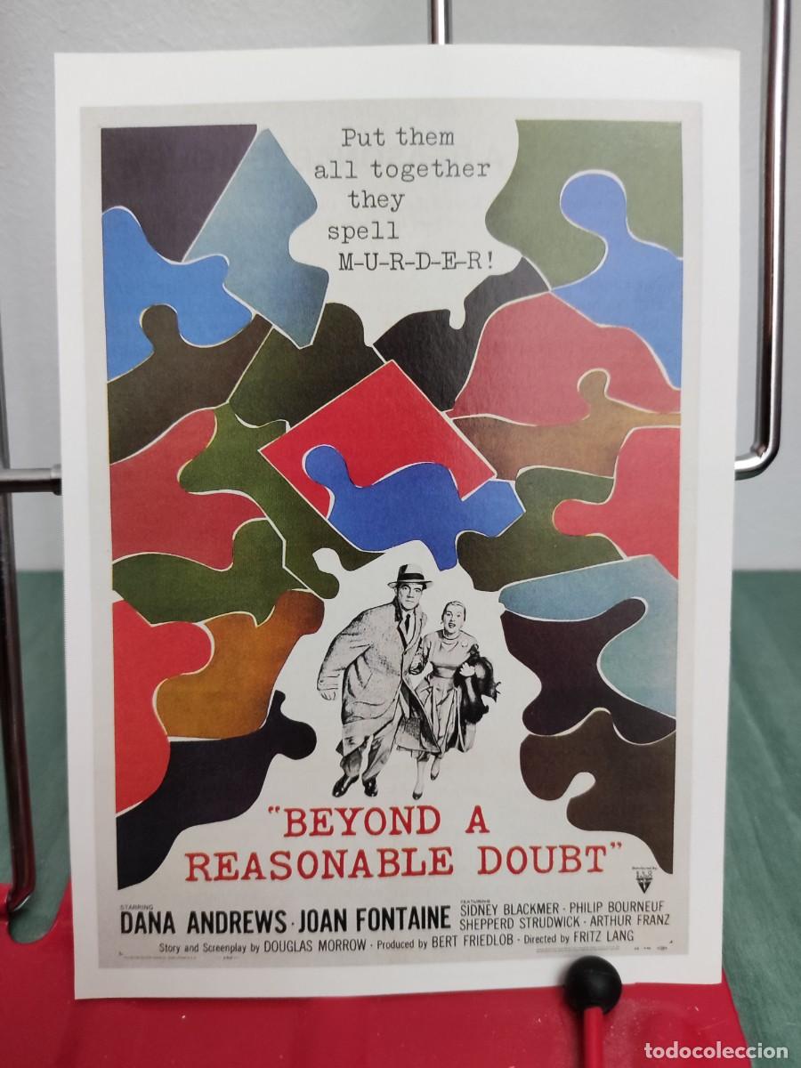 Kino: M&aacute;s all&aacute; de la duda (Beyond a reasonable doubt) 1956 . Ficha revista Accion cine