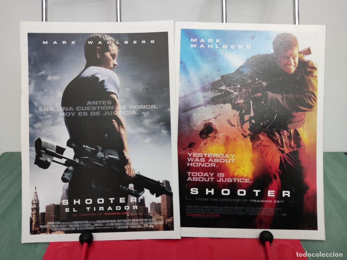 Cinema: Shooter El tirador . 2 Fichas revista Accion cine