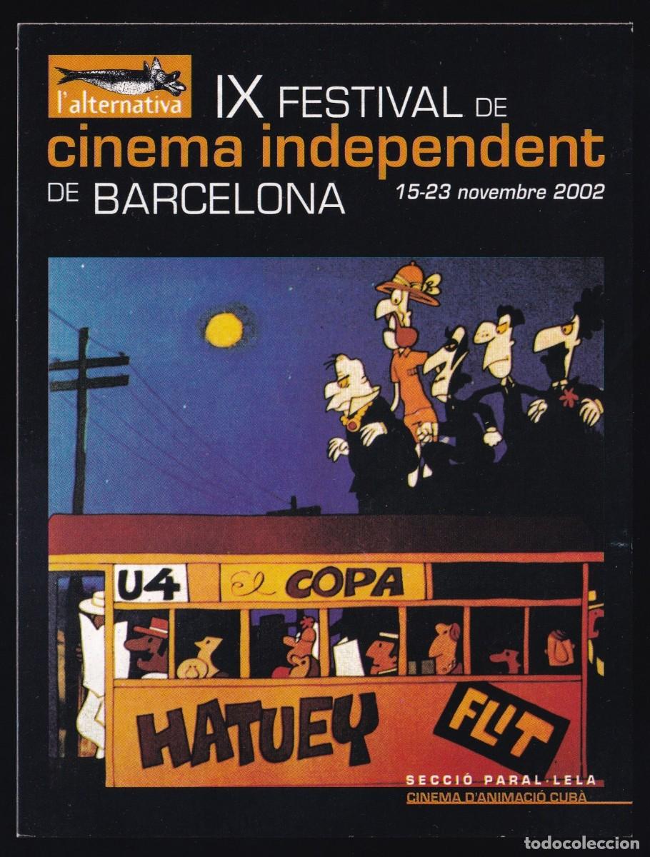 Cine: Barcelona. *IX Festival de Cinema Independent 2002* Lote 2 diferentes. Nuevas.