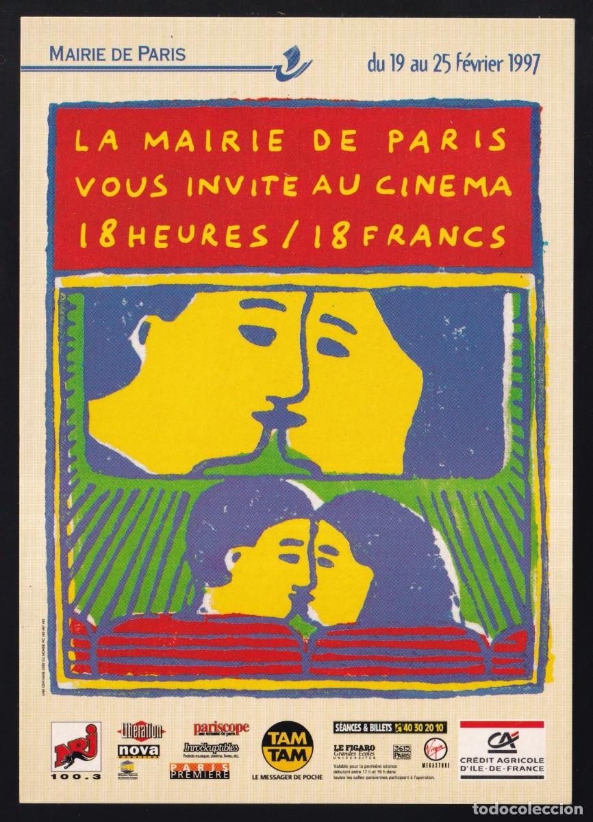 Cine: Par&iacute;s. *La Mairie de Paris vous invite au cin&eacute;ma - 18 heures / 18 francs* 1997. Nueva.