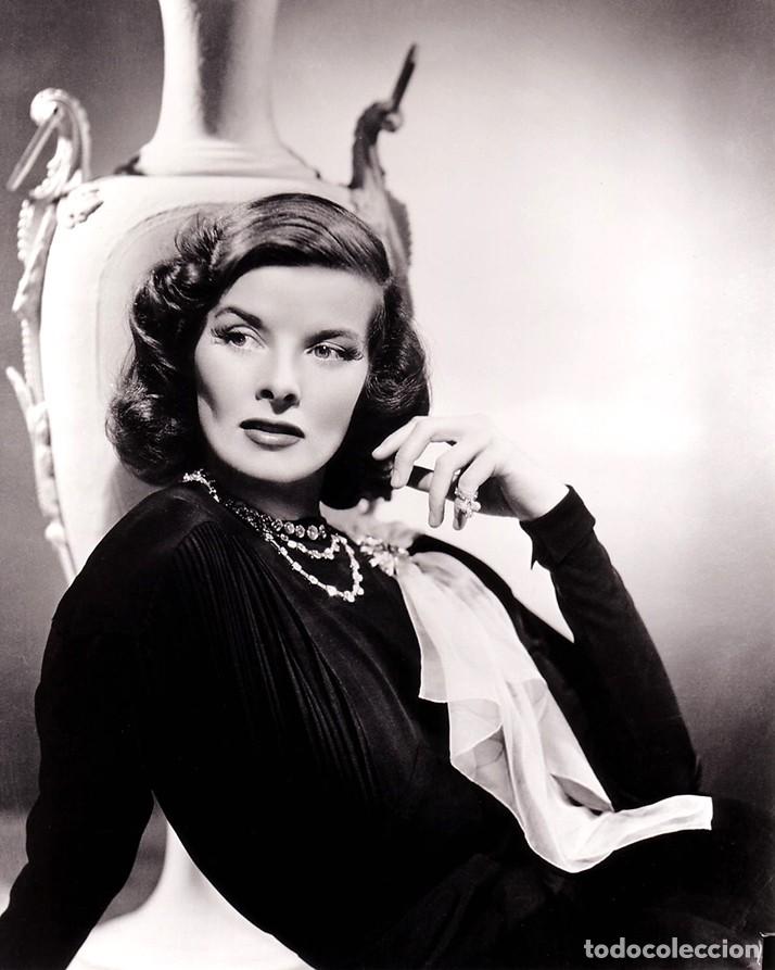 Cine: KATHARINE HEPBURN FOTO NEGATIVO INMEJORABLE CALIDAD MEDIDAS 20X30 APROXIMADAMENTE